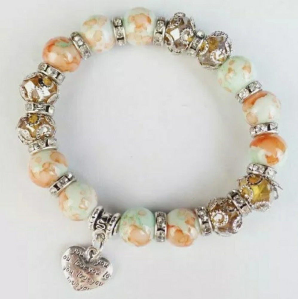 Rainbow Fire Agate Bracelet